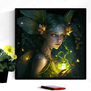 Poster Fantasia Linda Floresta Verde Fada 1