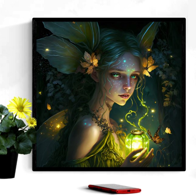 Poster Fantasia Linda Floresta Verde Fada 1 (Criador carregado)
