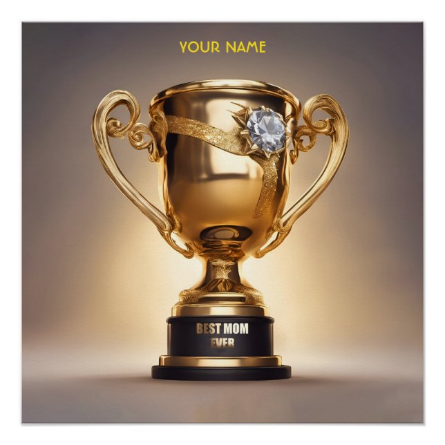 Pôster Fantasia Melhor Mãe Troféu Ever (Frente)