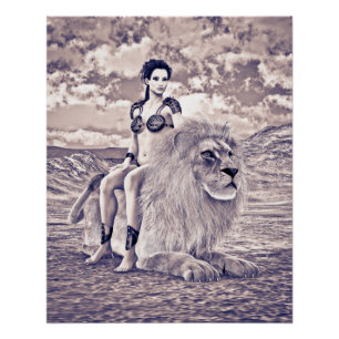 Pôster Fantasia Rainha Leoa