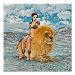 Pôster Fantasia Rainha Leoa