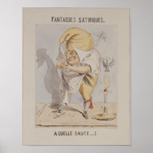 Poster Fantasia Satirical, caricatura de Adolfo