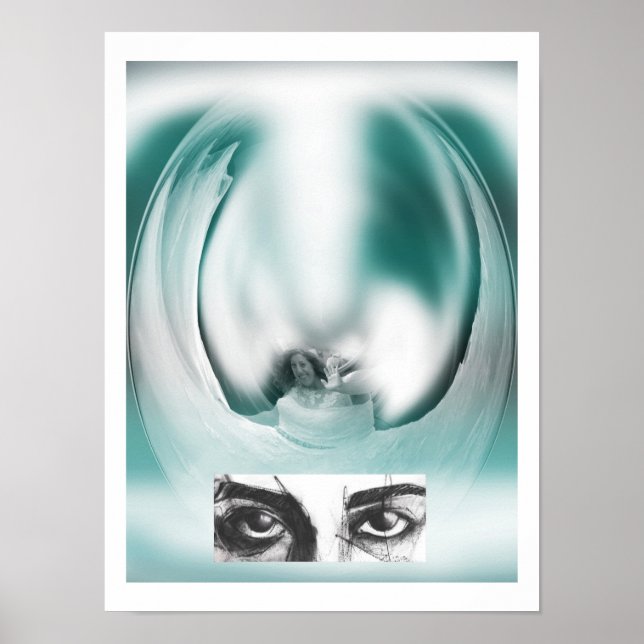 Poster Fantasia senhora e arte dos olhos (Frente)