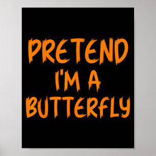 Poster Fantasias de Borboleta Preguiçosa para o Halloween