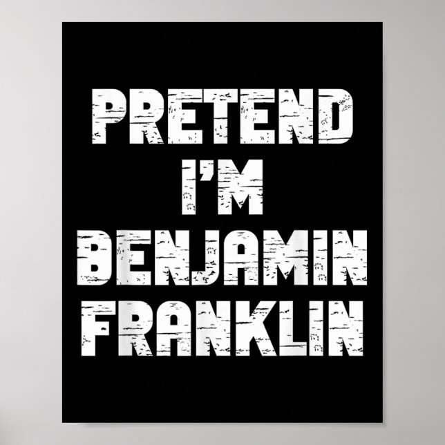 Poster Fantasias de Halloween Fingindo Ser Benjamin Frank (Frente)