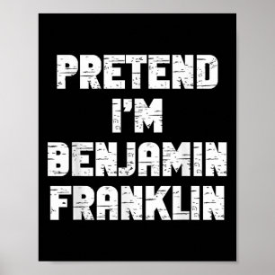 Poster Fantasias de Halloween Fingir que sou Benjamin Fra