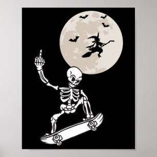 Poster Fantasias de Halloween Skateboard Menino Skate Mas