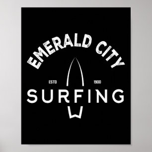 Poster Fantasias de Surf da Cidade Esmeralda do Mágico de