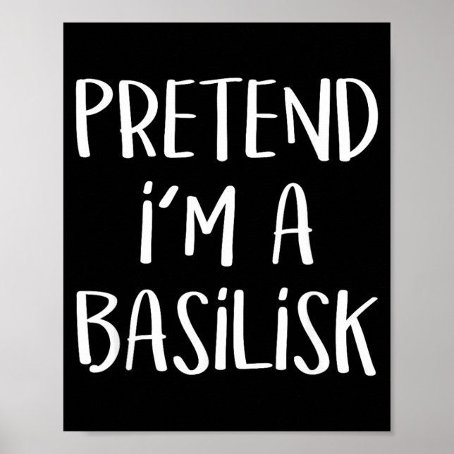 Poster Fantasie um Traje de Basilisco Monstro Divertido H (Frente)