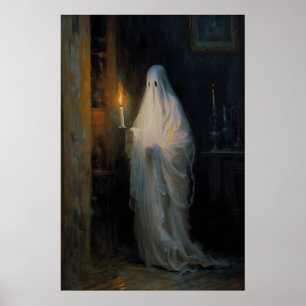 Poster Fantasma à Luz de Velas, Cartaz Vintage, Cartaz de