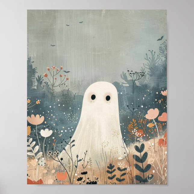 Poster Fantasma Bonito em Prados e Enfermeiro do Hallowee (Frente)
