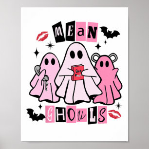 Poster Fantasma Bonito Média Ghouts Dia de as Bruxas engr