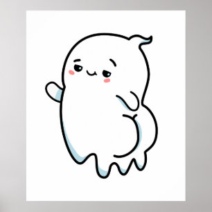 Poster Fantasma Bootylicioso de Cute Kawaii