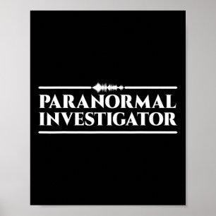 Poster Fantasma Caça Paranormal Investigador