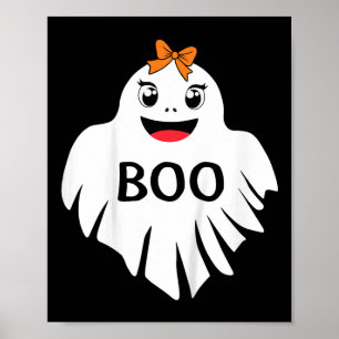 Poster Fantasma Com Arco Boo Girls Halloween T Shirt