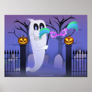 Pôster Fantasma com máscara