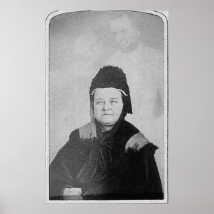 Poster Fantasma de Abraham Lincoln com Mary Lincoln 1869