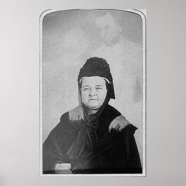 Poster Fantasma de Abraham Lincoln com Mary Lincoln 1869 (Frente)