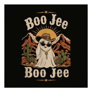 Pôster Fantasma de Cowboy Boo JEE Halloween