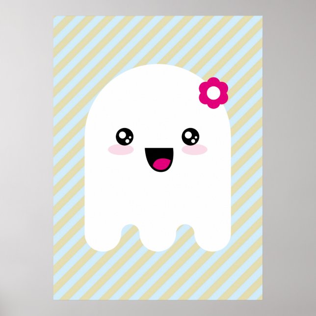 Pôster Fantasma de Kawaii (Frente)
