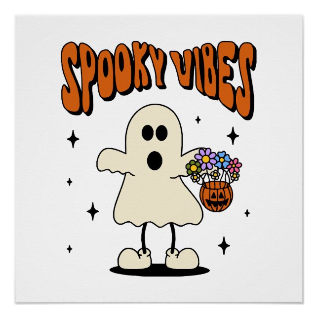 Pôster fantasma de vibrações assustadoras (Frente)