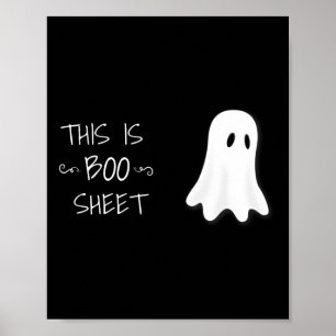 Poster Fantasma do Dia das Bruxas Divertido Este é o Folh