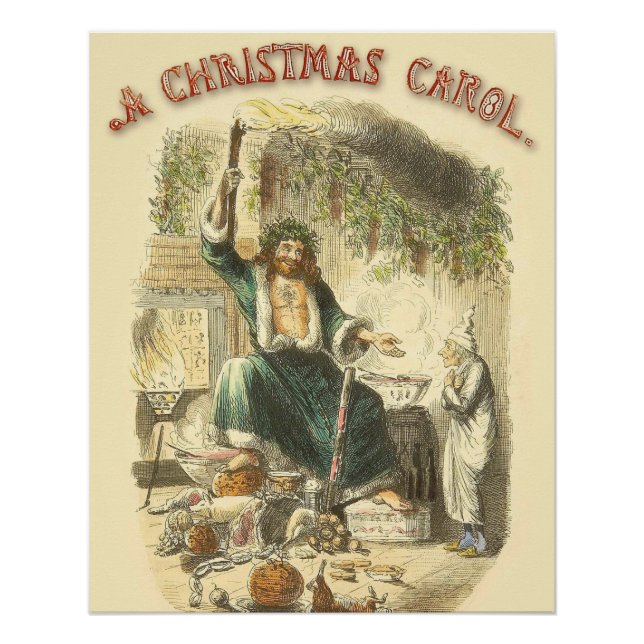 Pôster Fantasma do Natal Presente Scrooge (Frente)
