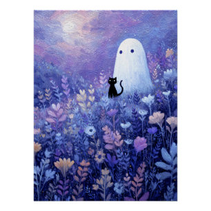 Pôster Fantasma e Gato do Espírito Santo na Terra