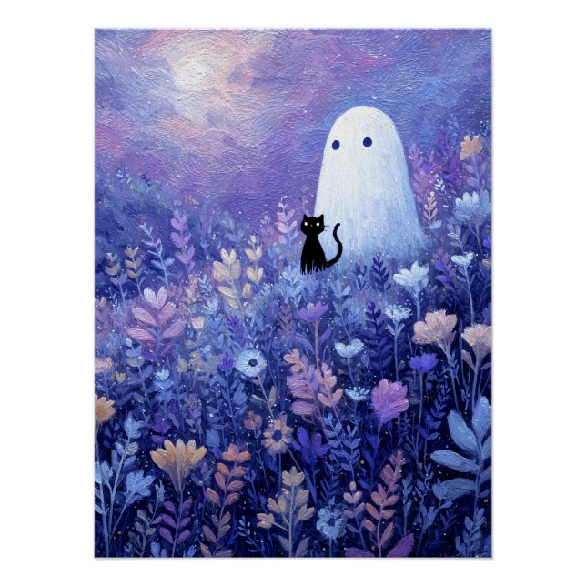 Pôster Fantasma e Gato do Espírito Santo na Terra (Frente)