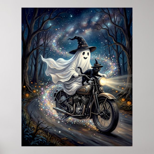 Poster Fantasma em Moto (Frente)