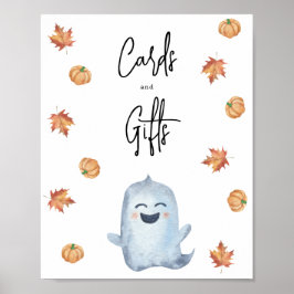 Poster Fantasma fofo - cartões e presentes
