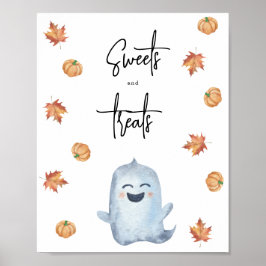 Poster Fantasma fofo - Doces e guloseimas