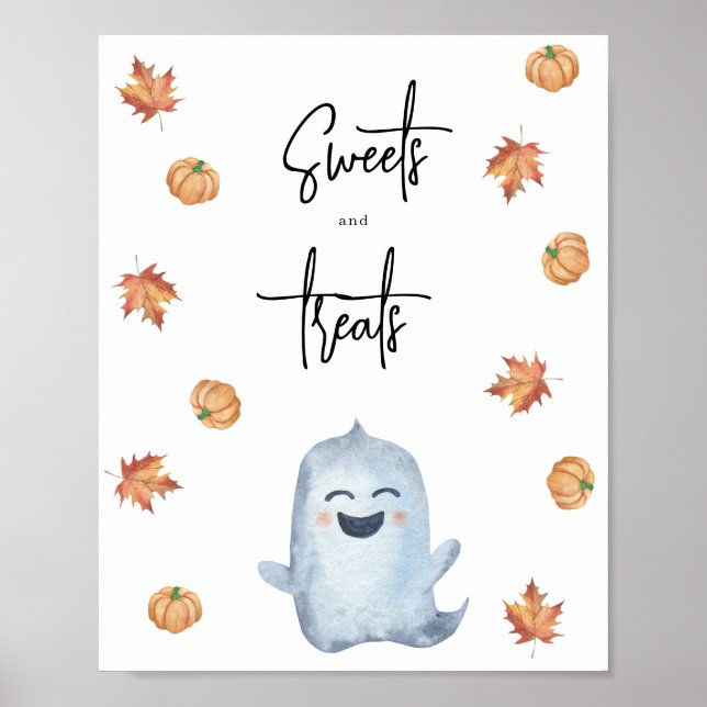 Poster Fantasma fofo - Doces e guloseimas (Frente)