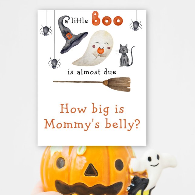 Poster Fantasma fofo - Quão grande é a barriga da mamãe (Criador carregado)