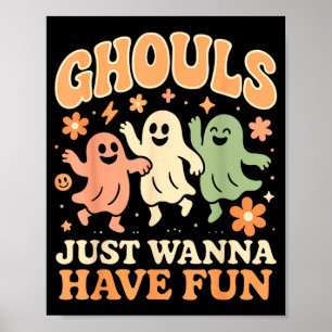 Poster Fantasma só quer se divertir fantasia de halloween