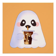 Fantasma Spooky Com Café Forçado