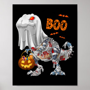 Poster Fantasma Zumbi Múmia Dinossauro Divertido Boo Hall