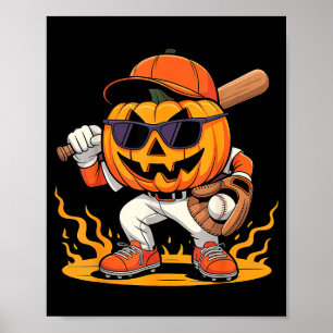 Poster Fantasmagóricos Trajes de Beisebol de Halloween pa
