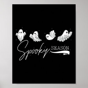 Poster Fantasmas bonitos Spooky Season Funny Kawaii Hallo