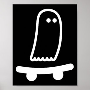 Poster Fantasmas de skate fantasia preguiçosa de Hallowee