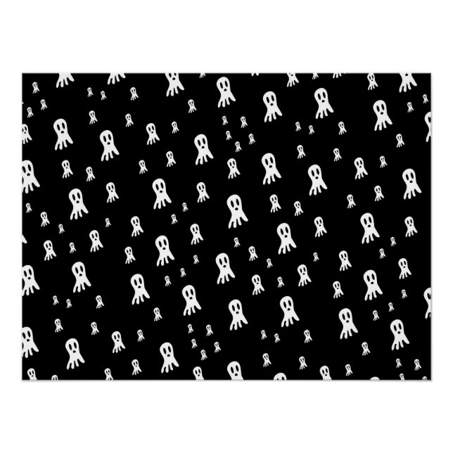 Pôster Fantasmas do Dia das Bruxas Escuros (Frente)