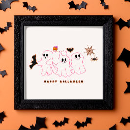 Poster Fantasmas Engraçados Posando Para Uma Foto | Poste