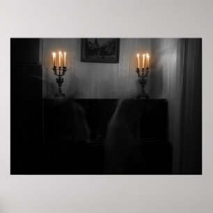 Poster Fantasmas horrorosos na sala