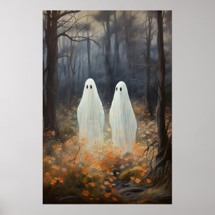 Poster Fantasmas na Floresta Impressão, Gothic Cottagecor