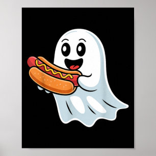 Poster Fantasminha Boo Comendo Cachorro Quente Fantasia A