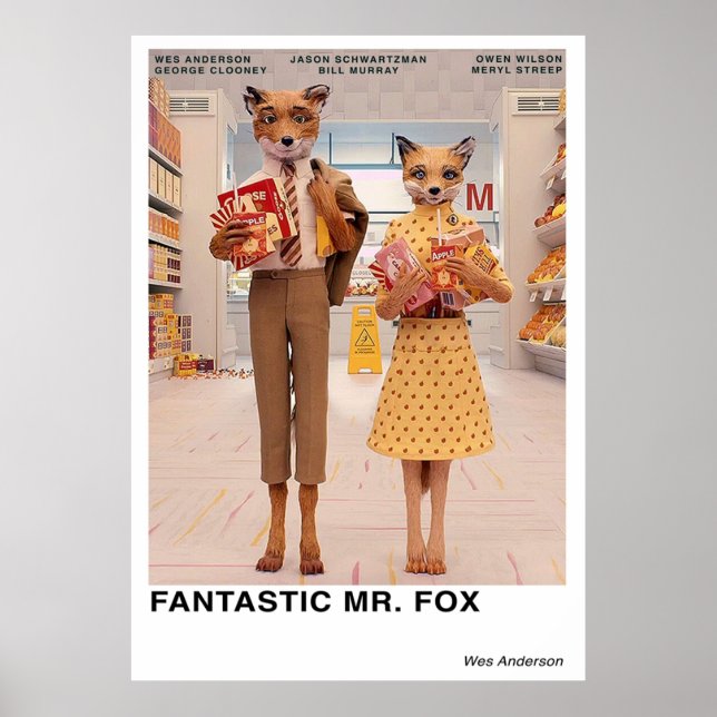 Poster Fantástico Sr. Fox (Frente)