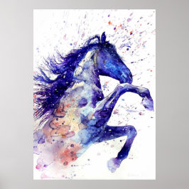 Poster Fantástico Watercolor Horse