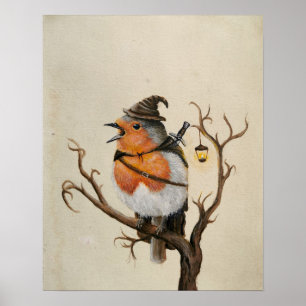 Poster Fantasy adventation robin trabalho de arte