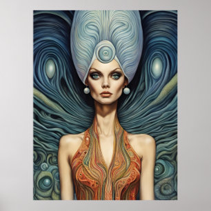 Poster Fantasy Alienígena Mulher