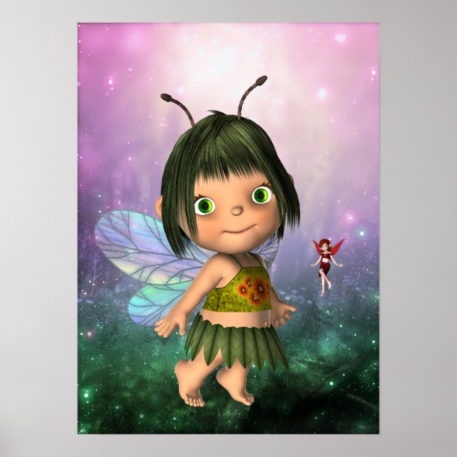 Poster Fantasy Art Little Fairy Girl (Frente)